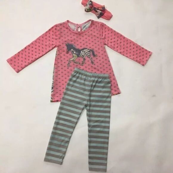 3pc. Horse Matching Set w/ Headband - Picture 4 of 4